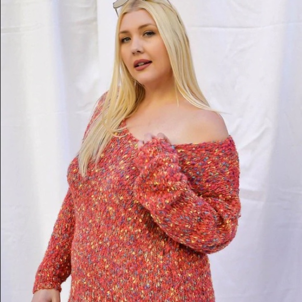 Multi Colored Oversized Sweater